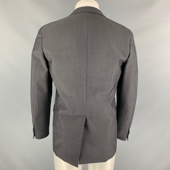 JIL SANDER Size 38 Dark Gray Wool / Mohair Notch Lapel Sport Coat - Picture 4 of 8